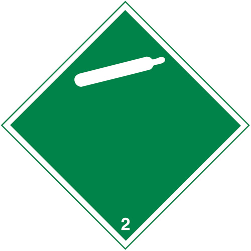 TDG Shipping Labels, Class 2, Gases, Paper We Share Industrial Supply