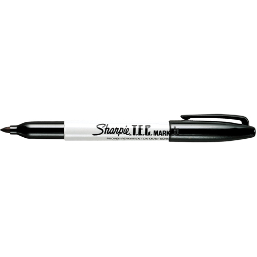 T.E.C. Permanent Marker, Black, Fine Tip We Share Industrial Supply