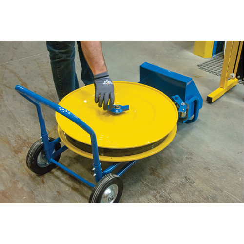 Strapping Dispenser, Polyester/Steel/Polypropylene Straps, 16"/8" Core Dia., 3"/8"/6" Roll Width We Share Industrial Supply