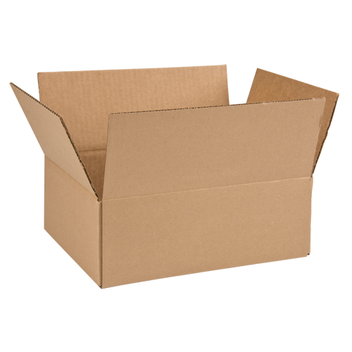 Boîte en carton ondul&eacute;, 12" lo x 9" la x 4" h, ondulations C We Share Industrial Supply