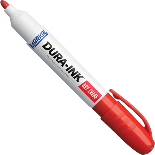 Dura-Ink&reg; Dry Erase Ink Markers, Red, Bullet Tip We Share Industrial Supply