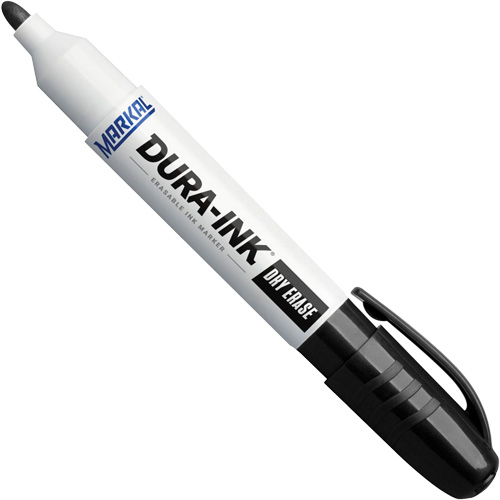 Dura-Ink&reg; Dry Erase Ink Markers, Black, Bullet Tip We Share Industrial Supply