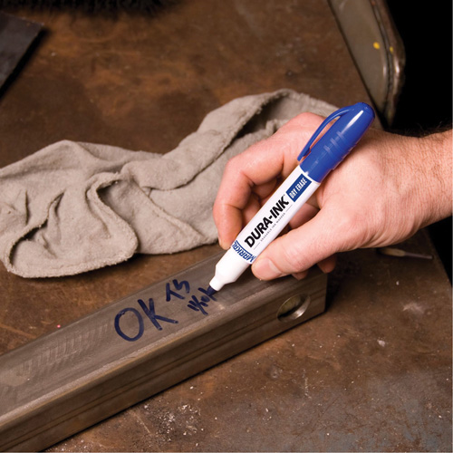 Dura-Ink&reg; Dry Erase Ink Markers, Blue, Bullet Tip We Share Industrial Supply