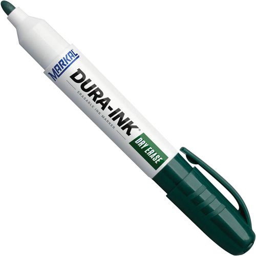 Dura-Ink&reg; Dry Erase Ink Markers, Green, Bullet Tip We Share Industrial Supply