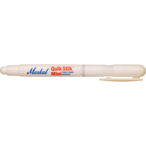 Mini marqueur de peinture Quik Stik, B&acirc;ton plein, Blanc We Share Industrial Supply