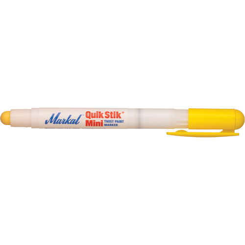 Mini marqueur de peinture Quik Stik, B&acirc;ton plein, Jaune We Share Industrial Supply