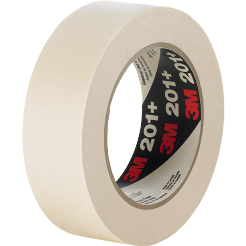201+ General Use Masking Tape, 12 mm (1/2") x 55 m (180'), Tan We Share Industrial Supply