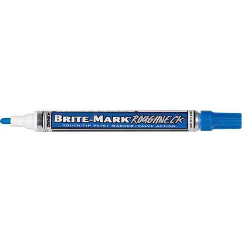 Brite-Mark&reg; RoughNeck Marker, Liquid, Blue We Share Industrial Supply