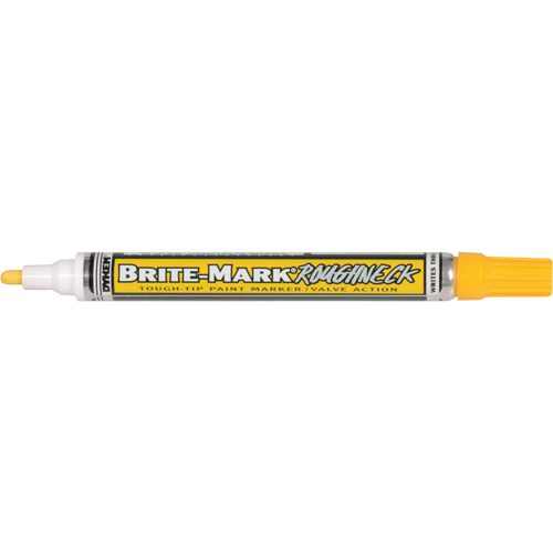 Brite-Mark&reg; RoughNeck Marker, Liquid, Yellow We Share Industrial Supply