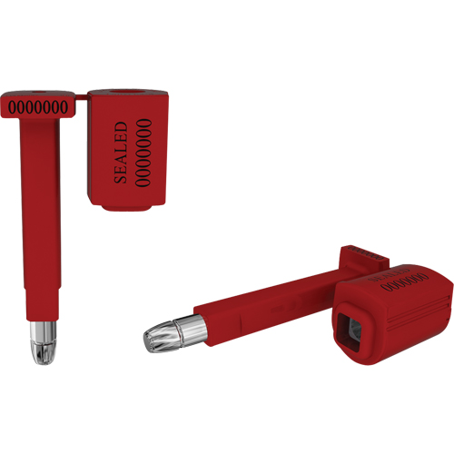 High Security Locktainer Security Seals, 3-1/4", Metal, Bolt Seal We Share Industrial Supply
