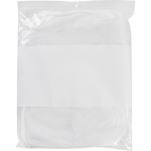 White Block Poly Bags, Reclosable, 15" x 12", 2 mils We Share Industrial Supply