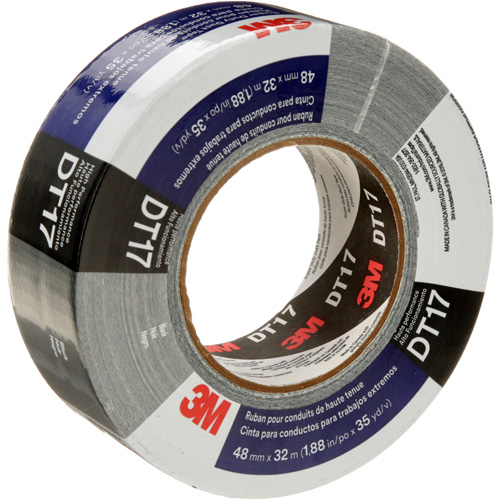 DT17 Super-Duty Duct Tape, 17 mils, Black, 48 mm (2") x 32 m (105') We Share Industrial Supply