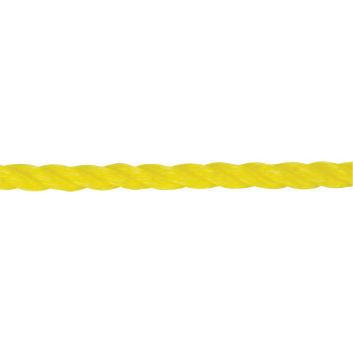 Corde jaune tress&eacute;e 1/4", Polypropyl&egrave;ne, 1300' We Share Industrial Supply
