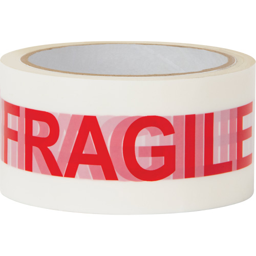 Ruban d'emballage Fragile, Adh&eacute;sif Thermofusible, 2 mils, 48 mm (2") x 100 m (328') We Share Industrial Supply