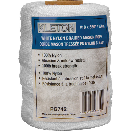 #18 Braided Mason Rope, Nylon, 550' We Share Industrial Supply