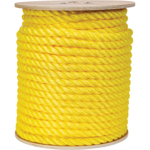 Corde jaune tress&eacute;e, Polypropyl&egrave;ne, 300' We Share Industrial Supply
