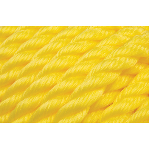 Braided Yellow Rope, Polypropylene, 144' We Share Industrial Supply