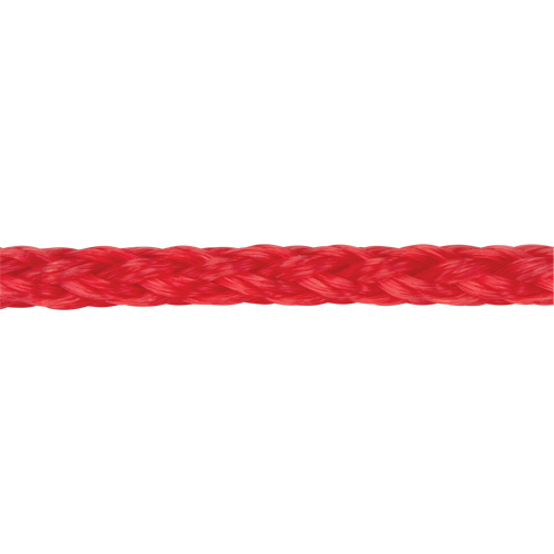 Corde rouge tress&eacute;e, Polypropyl&egrave;ne, 500' We Share Industrial Supply