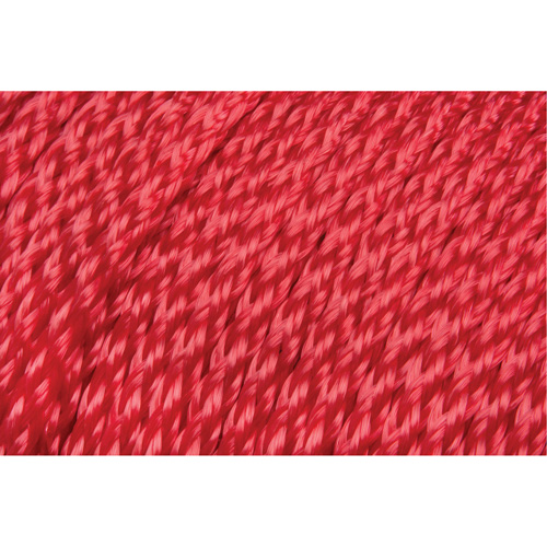 Corde rouge tress&eacute;e, Polypropyl&egrave;ne, 500' We Share Industrial Supply