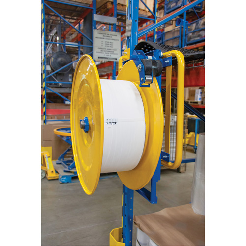 Distributeur de feuillards, Feuillard Polyester/Acier/Polypropyl&egrave;ne, Dia de noyau 16"/8", largeur de rouleau 3"/8"/6" We Share Industrial Supply
