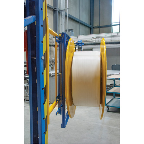 Distributeur de feuillards, Feuillard Polyester/Acier/Polypropyl&egrave;ne, Dia de noyau 16"/8", largeur de rouleau 3"/8"/6" We Share Industrial Supply