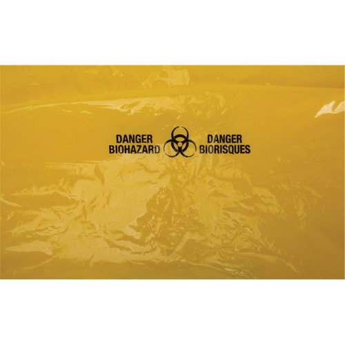 Waste Bags, Bio-Hazard, 38" L x 30" W, 2 mils We Share Industrial Supply