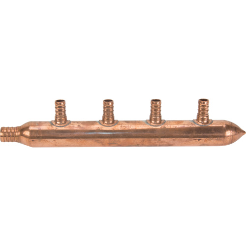 Four Branch Manifold, 3/4" Dia., Copper We Share Industrial Supply
