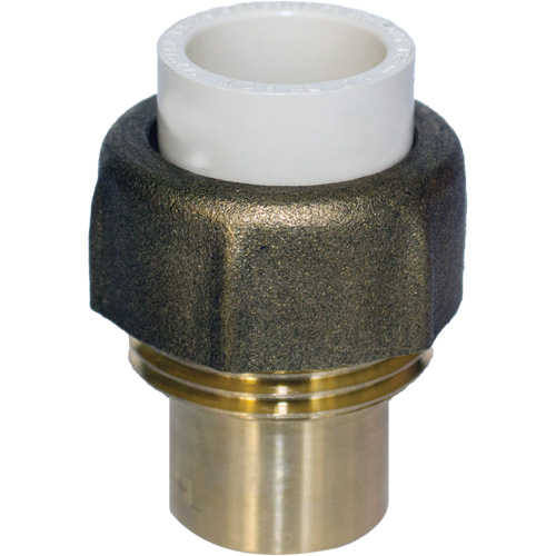 Raccord union, 3/4", PVC-C, Embout femelle x bras&eacute; We Share Industrial Supply