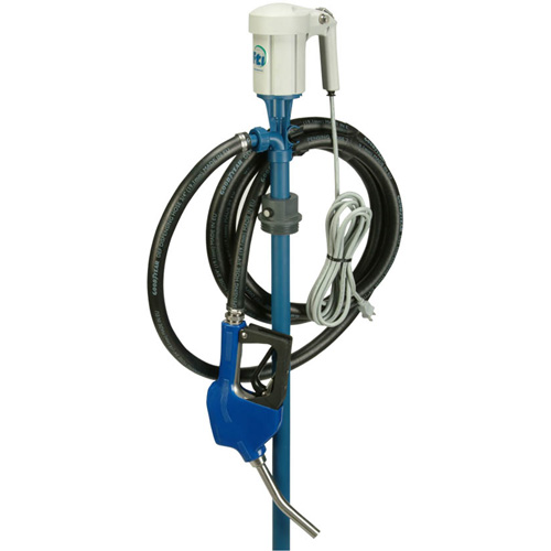 Trousse de pompe pour baril EFP-40 avec moteur S1 avec accessoires pour fluide d&eacute;chappement diesel (DEF), Polypropyl&egrave;ne/Acier inoxydable We Share Industrial Supply