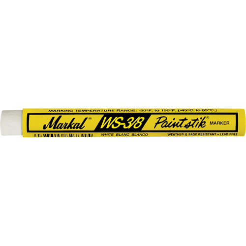 WS-3/8 Paintstik&reg; Paint Marker, Solid Stick, White We Share Industrial Supply