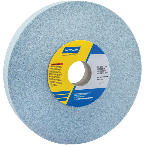 Tool Room Wheel, Type 01, Ceramic Alumina, 7" x 3/4" We Share Industrial Supply