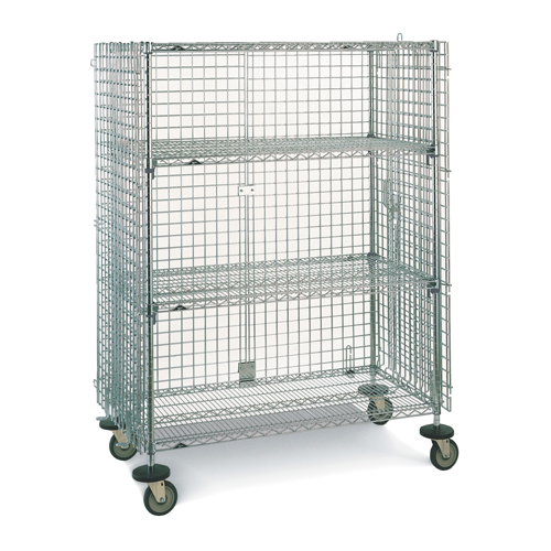 Chariots en treillis m&eacute;tallique, Chrom&eacute;, 21-1/2" x 68-1/2" x 40", Capacit&eacute; 500 lb We Share Industrial Supply