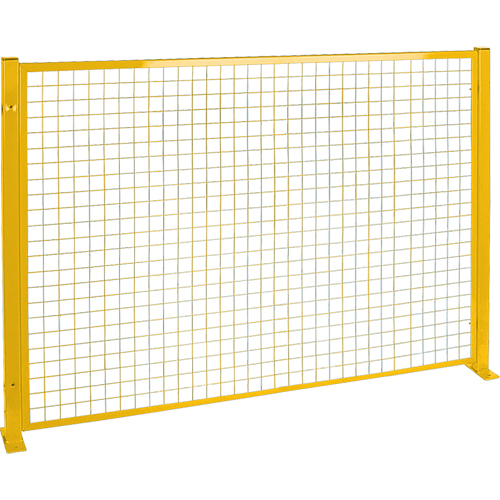 Mesh Style Perimeter Guard, 4' H x 8' W, Yellow We Share Industrial Supply