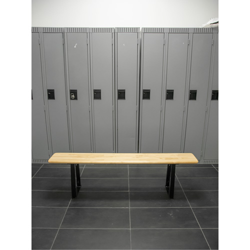 Banc pour vestiaire, Bois, 48" lo x 9-1/2" la x 16-1/2" h We Share Industrial Supply