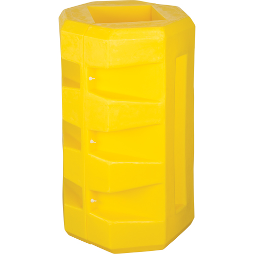 Protecteurs de colonne, Ouverture int&eacute;rieure 8-1/4" x 10-1/4", 23-1/2" lo x 23-1/2" la x 39-1/2" h, Jaune We Share Industrial Supply