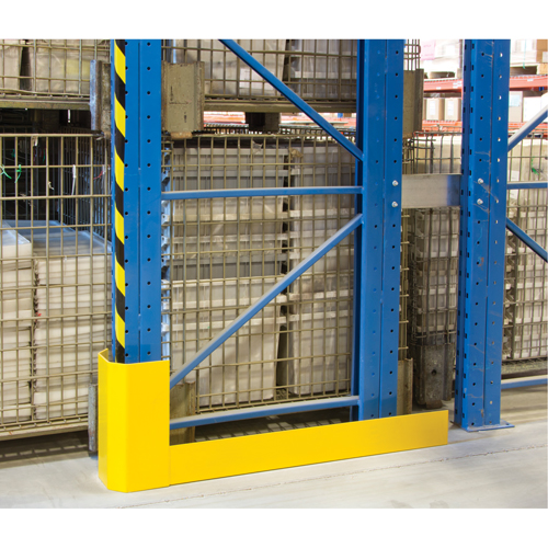 Racking Aisle Protectors, 3" W x 50" L x 16" H, Safety Yellow We Share Industrial Supply