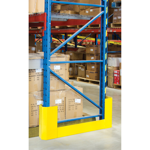 Racking Aisle Protectors, 3" W x 53" L x 16" H, Safety Yellow We Share Industrial Supply