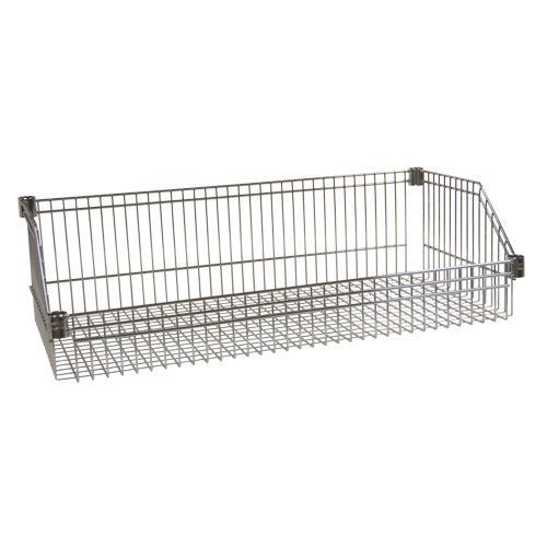 Panier-tablette en treillis m&eacute;tallique, 24" la x 48" p, Capacit&eacute; de 400 lb We Share Industrial Supply