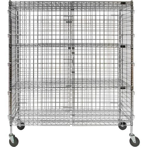 Chariot de s&eacute;curit&eacute;, Chrom&eacute;, 60" x 69" x 24", Capacit&eacute; 500 lb We Share Industrial Supply