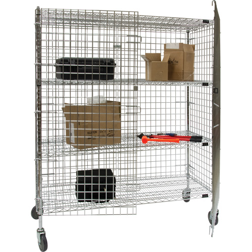 Chariot de s&eacute;curit&eacute;, Chrom&eacute;, 60" x 69" x 24", Capacit&eacute; 500 lb We Share Industrial Supply