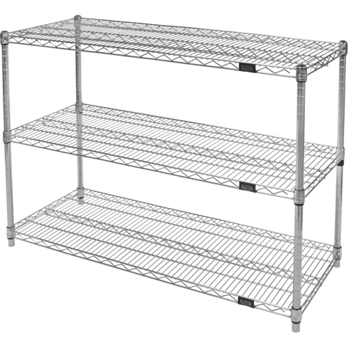 &eacute;tag&egrave;res robustes en treillis chromat&eacute;, Tiers 3, 36" la x 33" h x 24" p We Share Industrial Supply