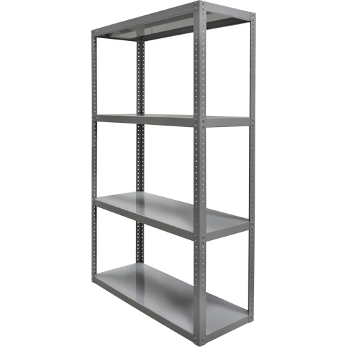 Heavy-Duty Shelving, Steel, Bolted, 3000 lbs. Capacity, 36" W x 72" H x 18" D We Share Industrial Supply