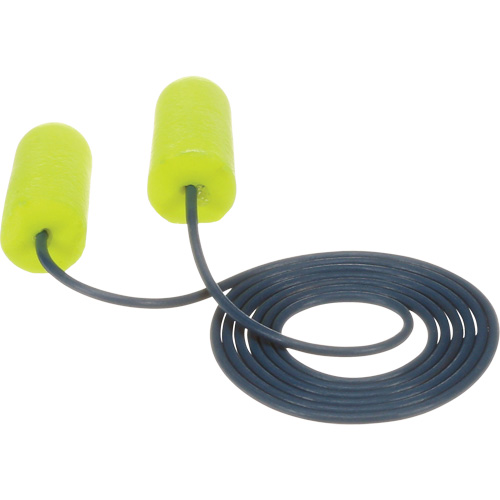 E-A-Rsoft Metal Detectable Earplugs, Corded, Regular, Bulk - Polybag, 32 NRR dB We Share Industrial Supply