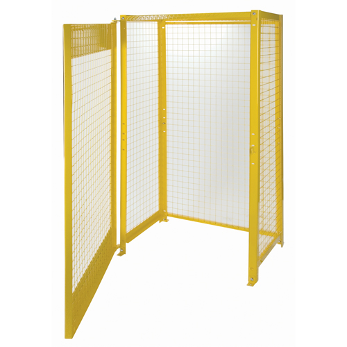 Armoires pour cylindres &agrave; gaz, nbre de bouteilles: 10, 44" , 30" , 74" , Jaune We Share Industrial Supply