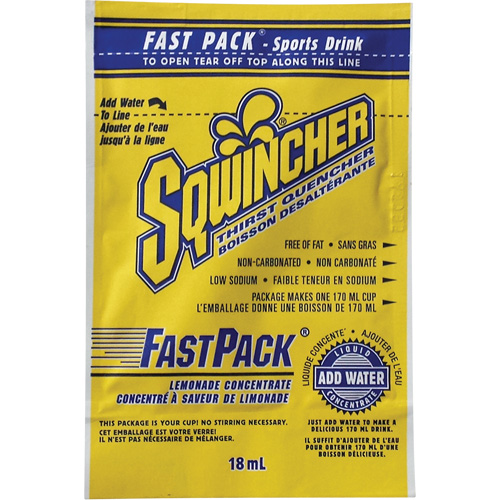 Sqwincher&reg; Rehydration Drink Fast Pack&reg;, Single Serve, Lemonade We Share Industrial Supply