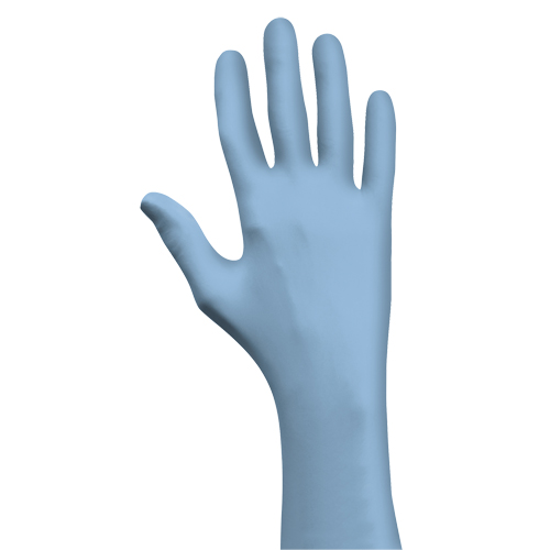 Gants jetables N-DEX, T-Grand, Nitrile, 4 mils, Sans poudre, Bleu We Share Industrial Supply