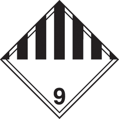 TDG Shipping Labels, Class 9, Miscellaneous Dangerous Goods, Vinyl We Share Industrial Supply
