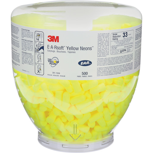 E-A-Rsoft Yellow Neons Earplugs, Bulk - Canister We Share Industrial Supply