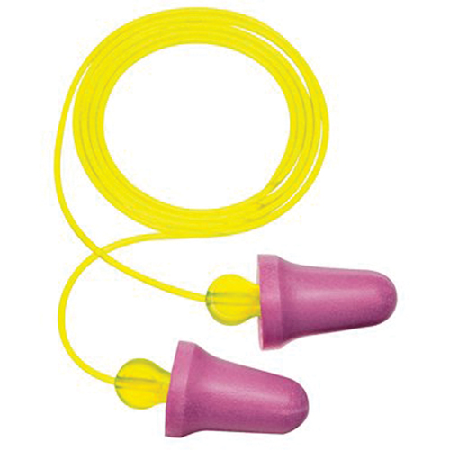 Bouchons d'oreilles en mousse sans contact E-A-R, Paire - Sac en poly, Avec cordon We Share Industrial Supply