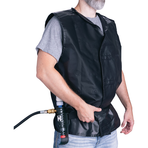 Veste de refroidissement avec dispositif refroidissant en plastique ALLEGRO INDUSTRIES, Grand, Noir We Share Industrial Supply